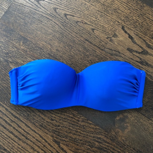 royal blue bandeau bikini